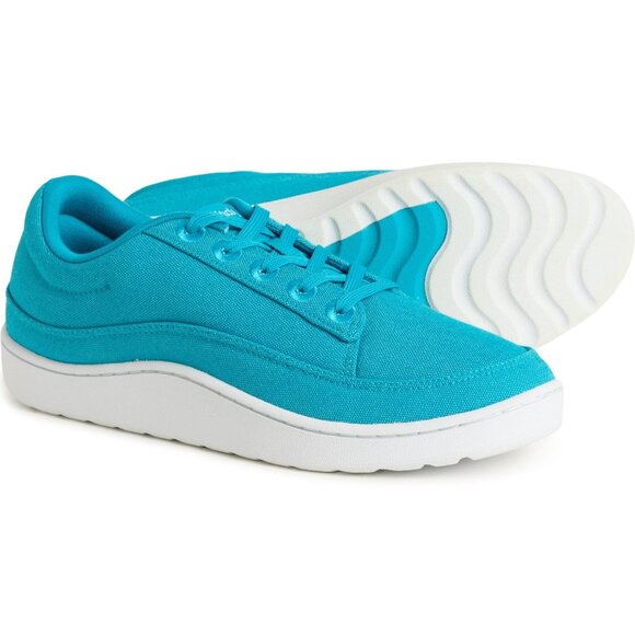 Men\'s Allbirds Canvas Pacer Sneakers Size 11 Teal Blue Low Top NEW In BOX